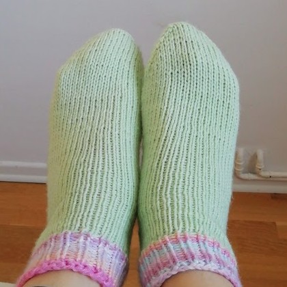 photo short knitted socks for adult